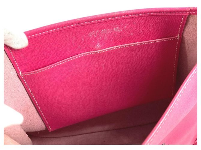 Bolsa Hermès Evelyne 1 PM em Rosa Tyrien - vista 12