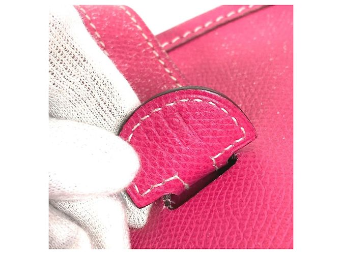 Bolsa Hermès Evelyne 1 PM em Rosa Tyrien - vista 16