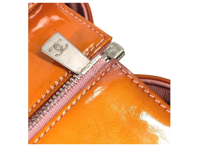 Bolsa CHANEL em matelassé acolchoado com logo CC Coco Rosa - vista 11