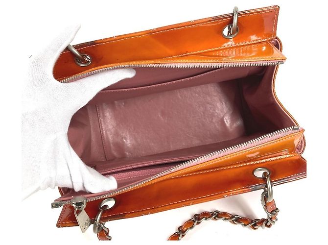 Bolsa CHANEL em matelassé acolchoado com logo CC Coco Rosa - vista 7