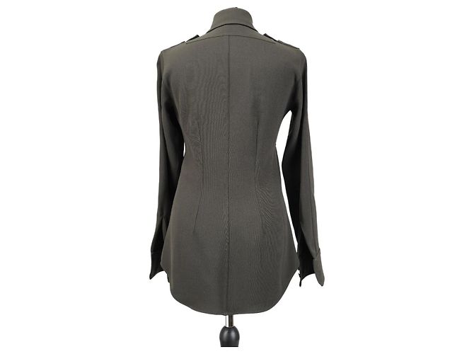 Stella Mc Cartney Camisa militar de lana caqui Stella McCartney - vista 2