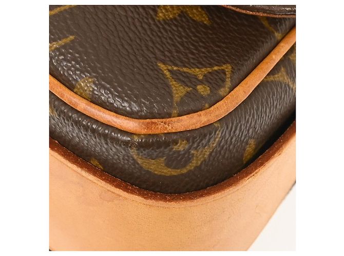 Borsa Cartouchiere Louis Vuitton in tela Monogram GM Marrone - vista 7