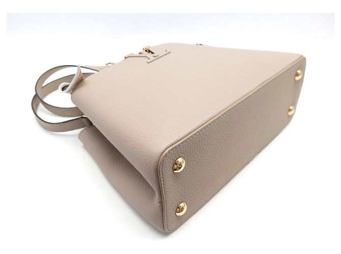 NUOVA BORSA A MANO LOUIS VUITTON CAPUCINES MM GRIGIO PIETRA BORSA ULTIMATE - vista 3