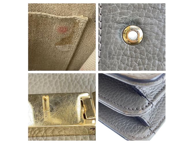Borsa a Spalla in Pelle Interlocking G di Gucci Grigio - vista 7
