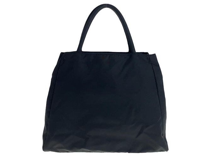 Prada Nylon Tessuto Logo Tote Bag Schwarz - Ansicht 2