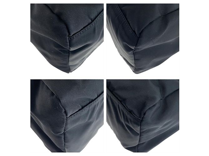 Prada Nylon Tessuto Logo Tote Bag Schwarz - Ansicht 3