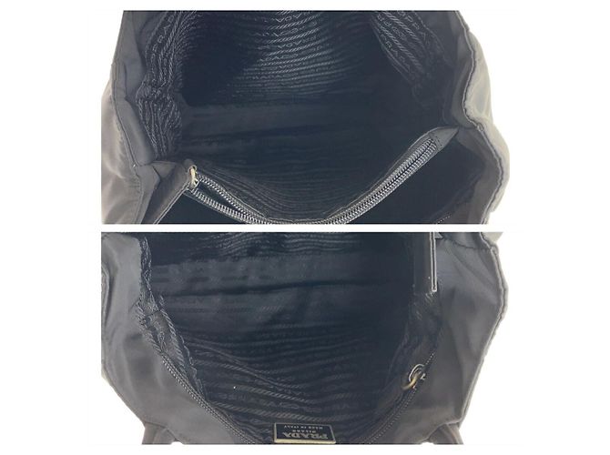 Prada Nylon Tessuto Logo Tote Bag Schwarz - Ansicht 8