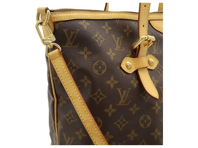 Borsa Tote Louis Vuitton Monogram Palermo GM Marrone - vista 7