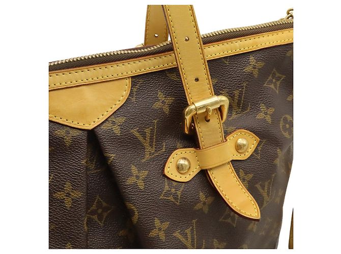 Borsa Tote Louis Vuitton Monogram Palermo GM Marrone - vista 9