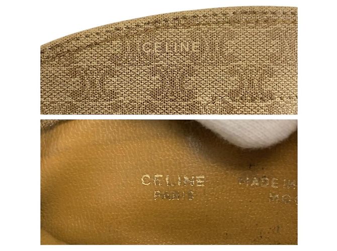 Céline Celine Vintage Macadam PVC Coin Case Brown Beige - view 6