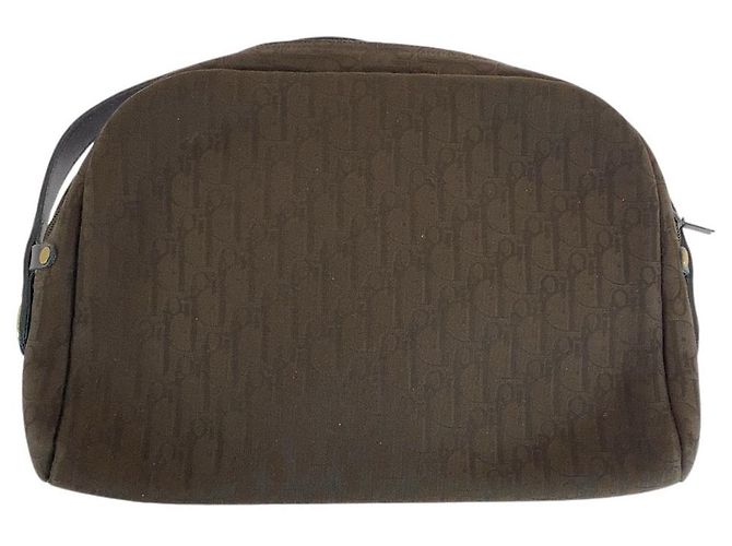 Christian Dior Borsa a Spalla in Tela Trotter Dior Marrone - vista 2