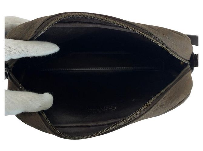 Christian Dior Borsa a Spalla in Tela Trotter Dior Marrone - vista 5