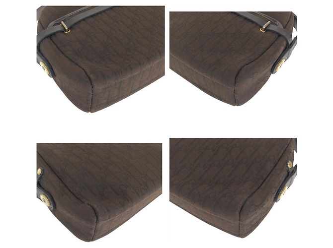Christian Dior Borsa a Spalla in Tela Trotter Dior Marrone - vista 7
