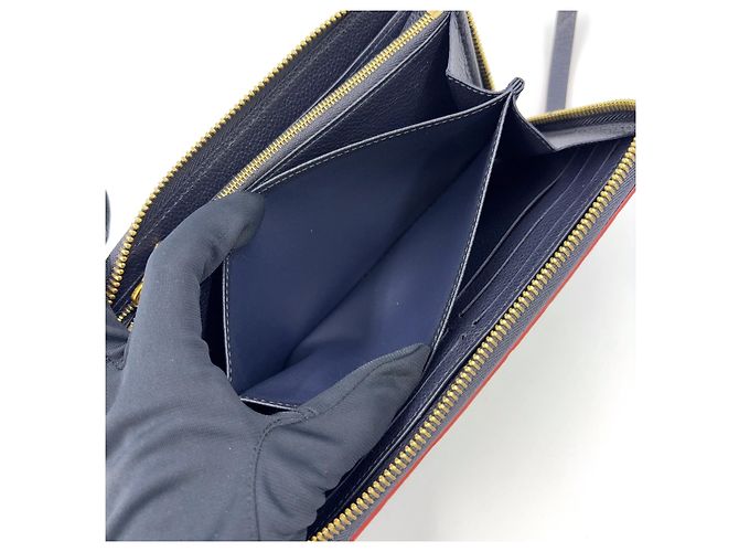Zippy Geldbörse aus Monogramm-Leder von Louis Vuitton Rot - Ansicht 10