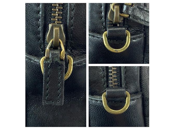 Borsa a spalla in tela GG nera Gucci Nero - vista 6