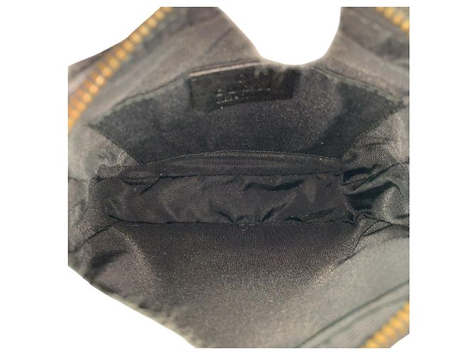 Borsa a spalla in tela GG nera Gucci Nero - vista 9