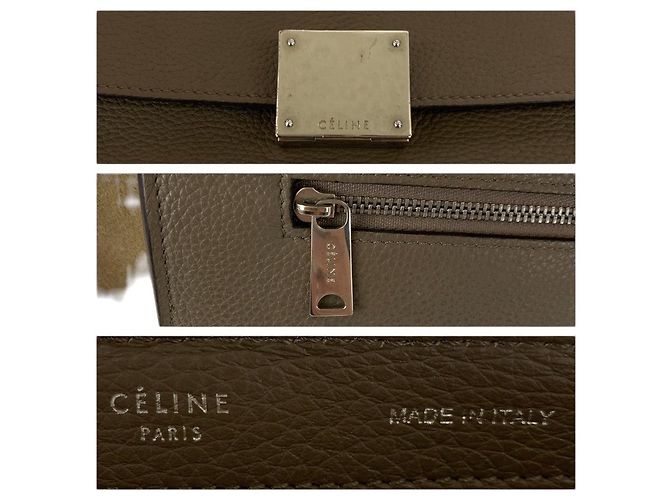 Céline Borsa da viaggio in pelle Celine Grigio - vista 5