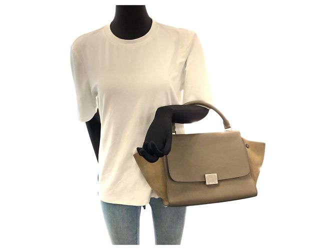 Céline Borsa da viaggio in pelle Celine Grigio - vista 7