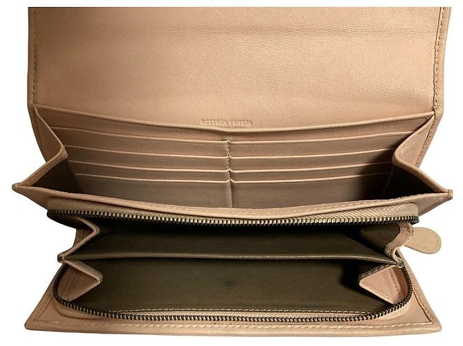 Bottega Veneta Intrecciato Python Langbörse Pink - Ansicht 6