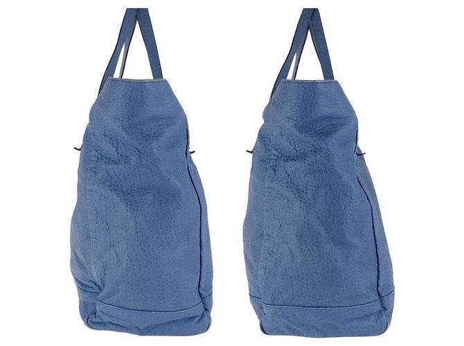 Gucci Leder Tote Bag Blau - Ansicht 8
