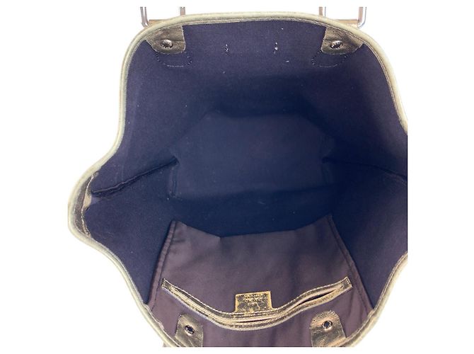 Borsa a Spalla Gucci GG Crystal Tote Beige Marrone - vista 9