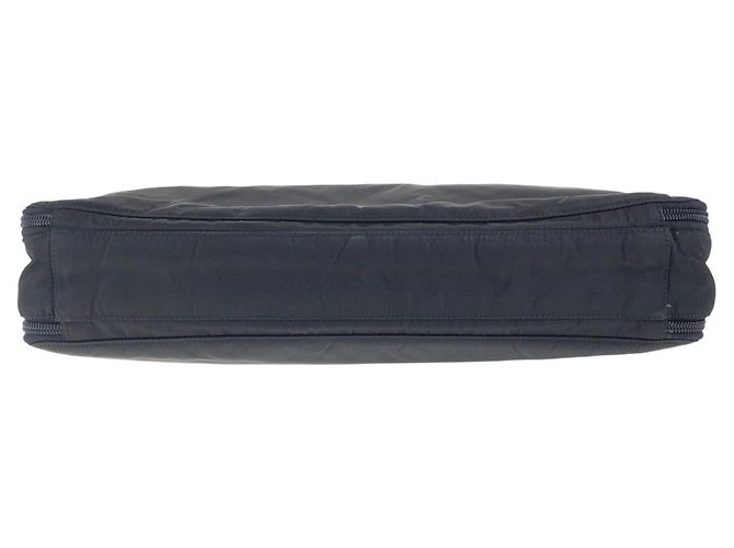 Borsa a tracolla in nylon tessuto con logo Prada Nero - vista 10