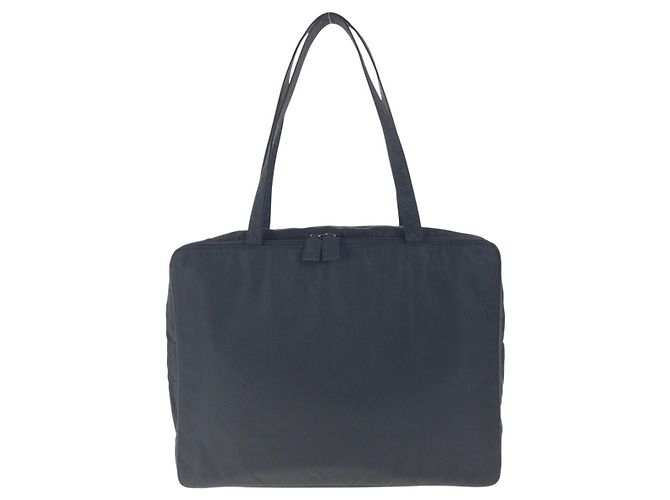 Borsa a tracolla in nylon tessuto con logo Prada Nero - vista 2