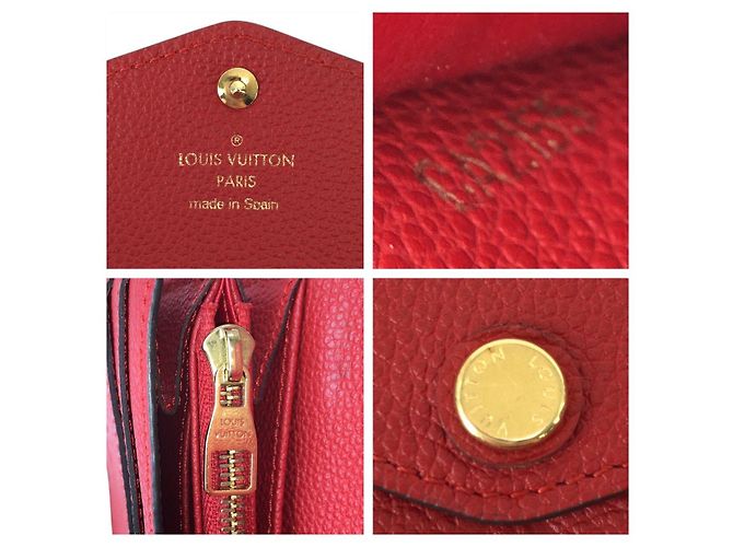 Cartera Sarah Monogram Empreinte Louis Vuitton Roja - vista 5