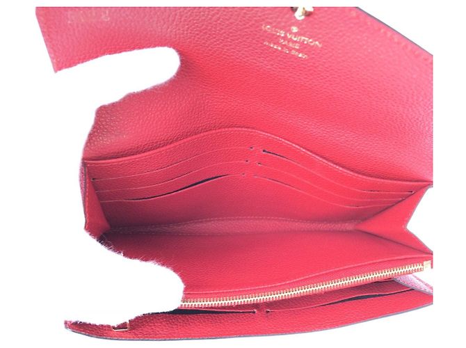 Cartera Sarah Monogram Empreinte Louis Vuitton Roja - vista 7