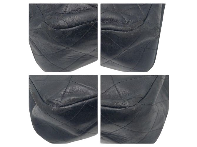 Chanel Matelasse 25 Leather Shoulder Bag Black - view 3