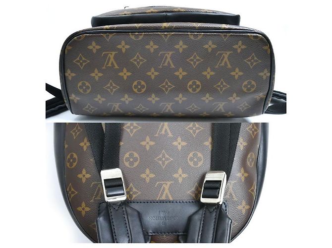 Zaino Monogram Macassar Josh di Louis Vuitton Marrone - vista 5