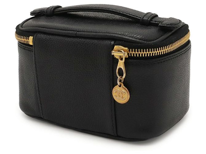 Pochette Cosmetica Vanity in Pelle Caviar Chanel Nero - vista 2