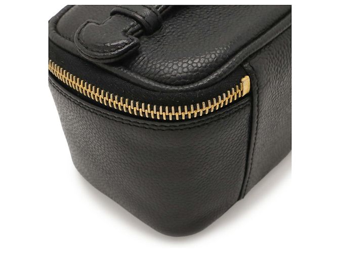 Pochette Cosmetica Vanity in Pelle Caviar Chanel Nero - vista 3