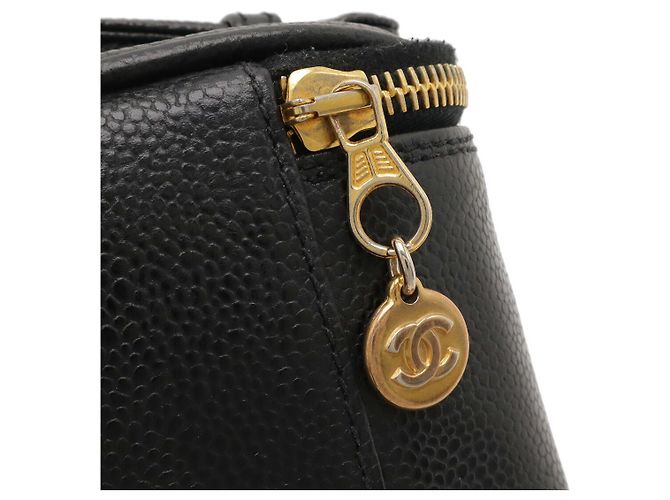 Pochette Cosmetica Vanity in Pelle Caviar Chanel Nero - vista 5