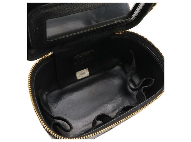 Pochette Cosmetica Vanity in Pelle Caviar Chanel Nero - vista 6