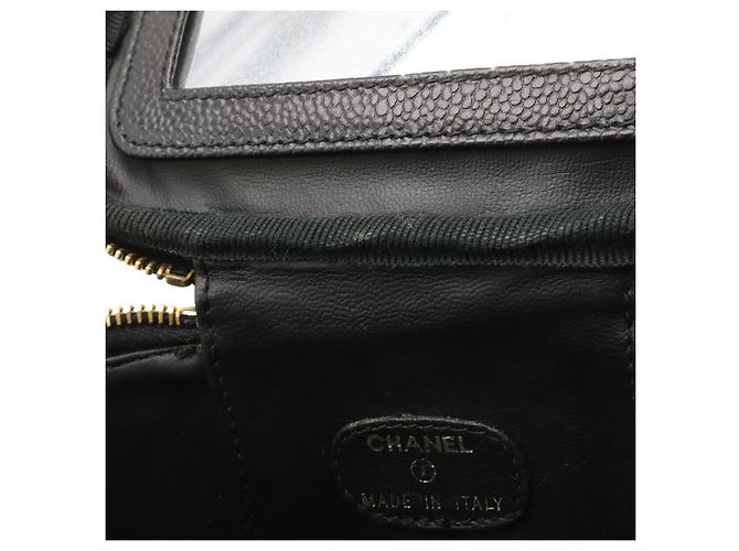 Pochette Cosmetica Vanity in Pelle Caviar Chanel Nero - vista 8