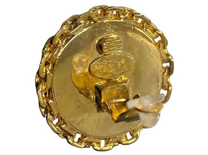 CHANEL Coco Mark Ohrringe Golden Metallisch - Ansicht 3