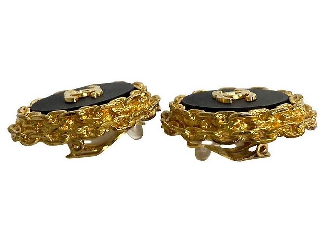CHANEL Coco Mark Ohrringe Golden Metallisch - Ansicht 4