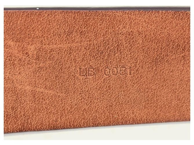 Cinturón de tela Louis Vuitton Castaño - vista 6
