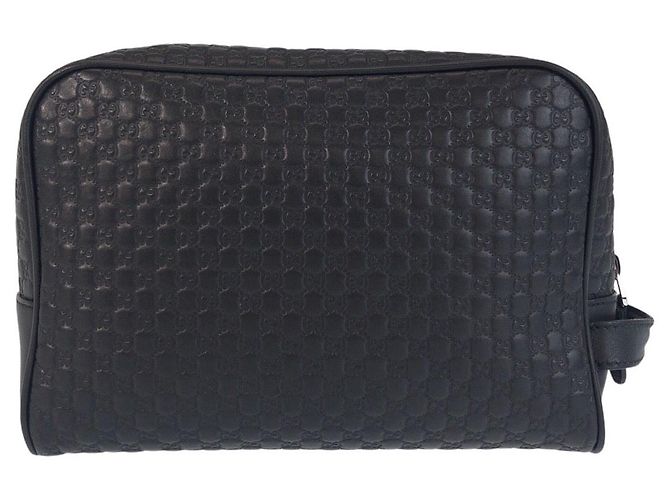 Clutch Microguccissima in pelle Gucci Nero - vista 2