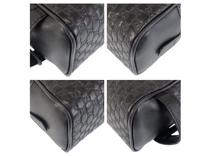 Clutch Microguccissima in pelle Gucci Nero - vista 3