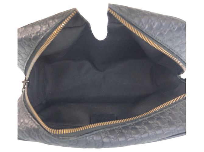 Clutch Microguccissima in pelle Gucci Nero - vista 8