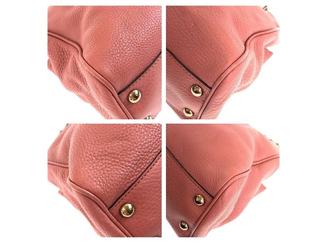 Gucci Bamboo Leder Tote Tasche Pink - Ansicht 3