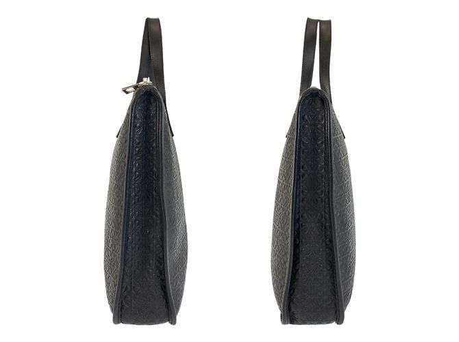 Borsa a tracolla in pelle Anagram Loewe Nero - vista 7
