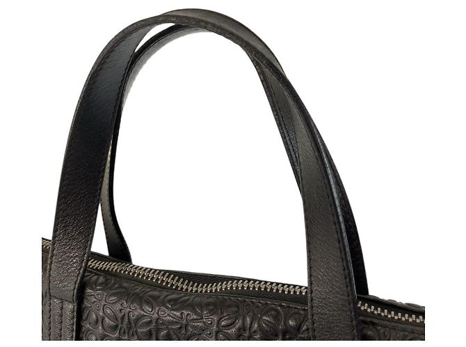 Borsa a tracolla in pelle Anagram Loewe Nero - vista 8