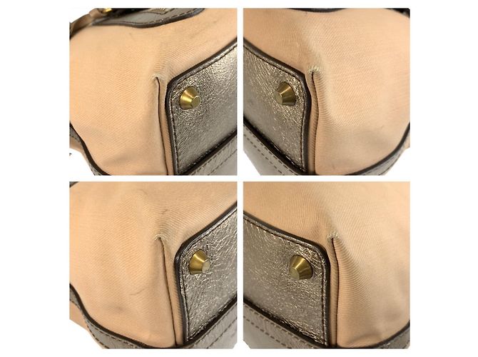 Chloé Chloe Canvas-Leder Tote Bag Braun Beige - Ansicht 4