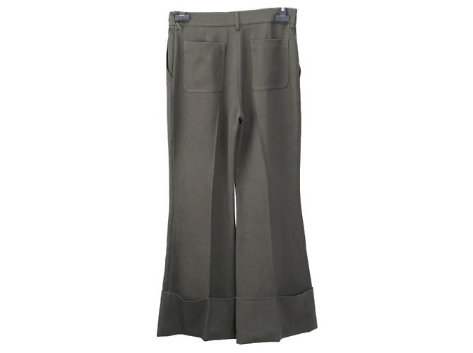 Stella Mc Cartney Conjunto de calça e camisa Stella McCartney em lã caqui - vista 2