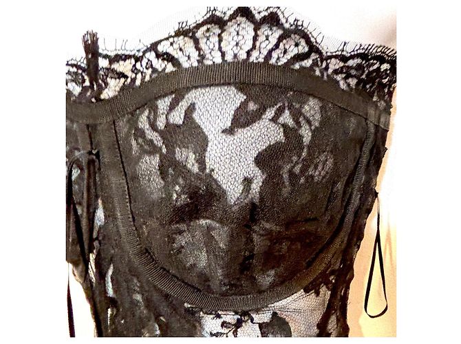 Top de corsé de encaje negro Dolce & Gabbana - vista 6