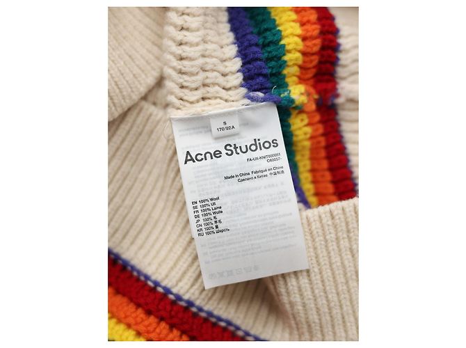 Acne Studios Kavram Wollweste mit Regenbogenstreifen Mehrfarben - Ansicht 4