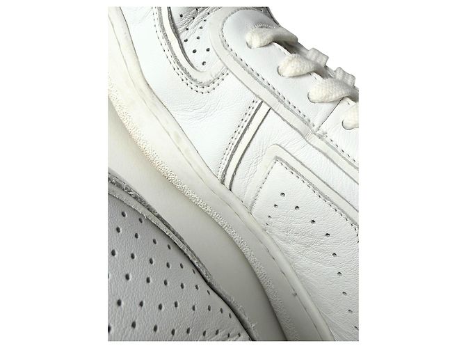 Sneaker alte bianche in pelle Céline CT-01 "Z" Bianco - vista 7